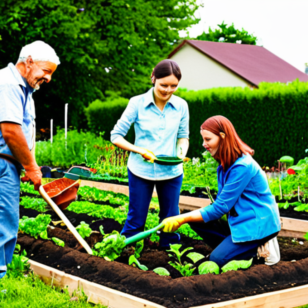 Community Garden Scene**

"A diverse group of people, fully clothed in gardening attire, tending to a thriving community garden filled with vegetables and flowers, appropriate content, safe for work, family-friendly, with well-formed hands, natural poses, perfect anatomy, correct proportions, focus on cooperation and growth, bright daylight, professional photography, high quality, modest clothing, appropriate attire."

**
